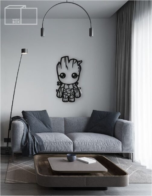 Baby Groot Marvel Wall Décor Acrylic Art | The Decor Company