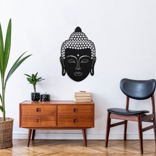 Buddha Face Acrylic Wall Art, Large Acrylic Art, Buddha Acrylic Sign - Acrylic Wall Art Home Decor Gift, Wall Art Decor for Home or Office Decoration | Ready to hang Wall Decor Acrylic Art | The Decor Company