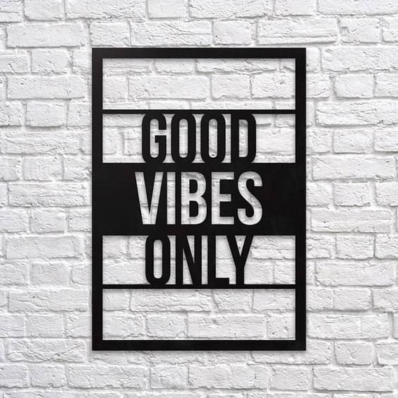 GOOD VIBES ONLY WALL PAINTING