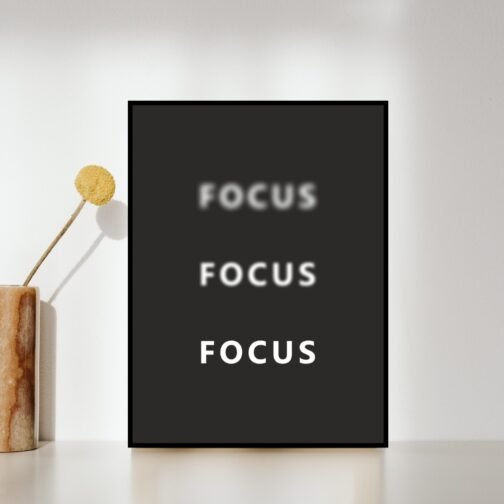 Focus Blur Acrylic Wall Painting