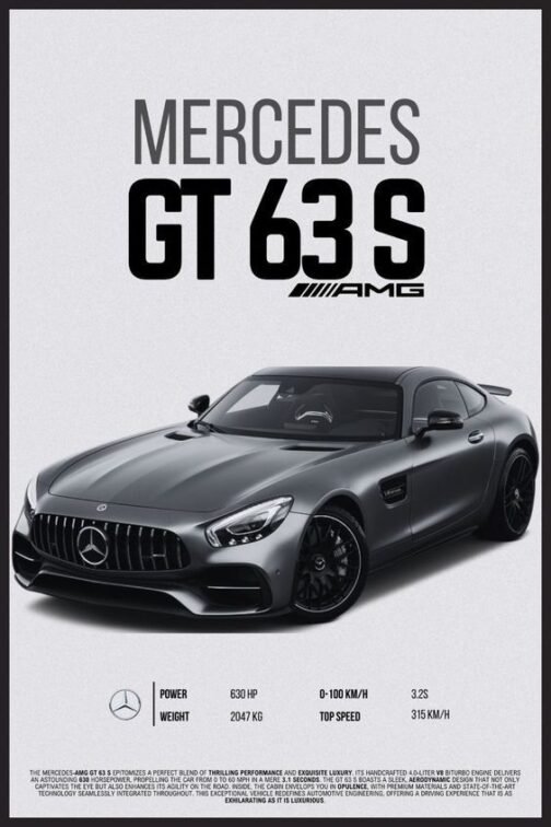 Mercedes GT 63 S, Poster, G-class Poster