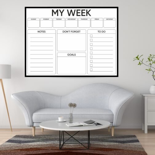 Acrylic Transparent Wall Calander