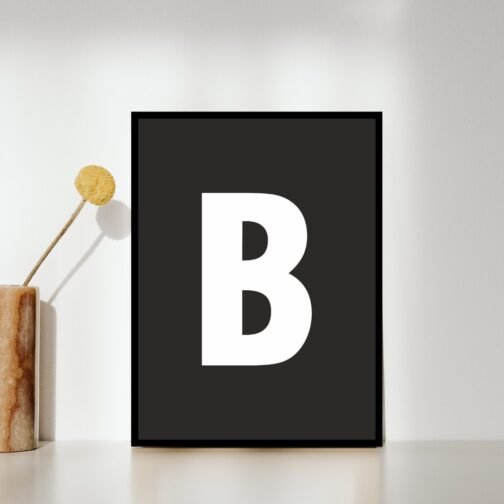 B - Motivational Wall Decor Frame Painting